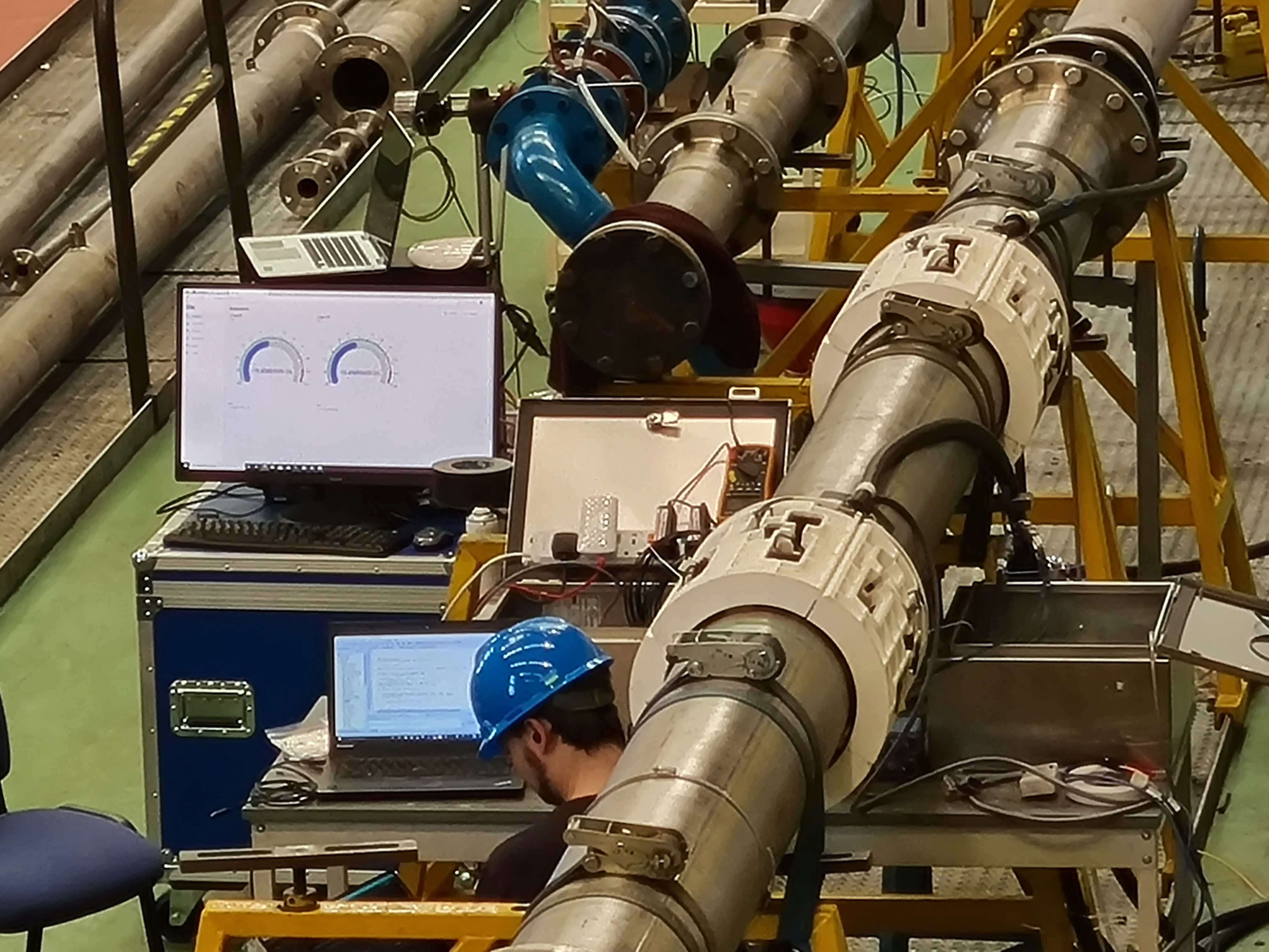 Testing our intelligent pipeline field equipment at NEL last year