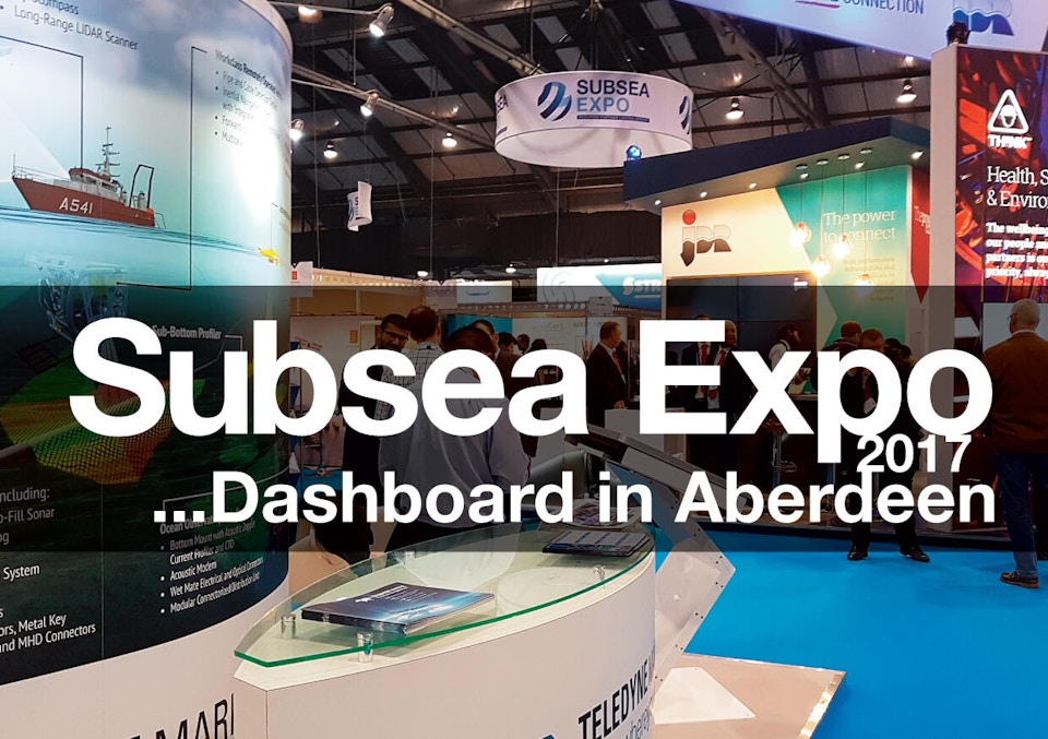 Subsea Expo 2017 Dashboard in Aberdeen Klarian