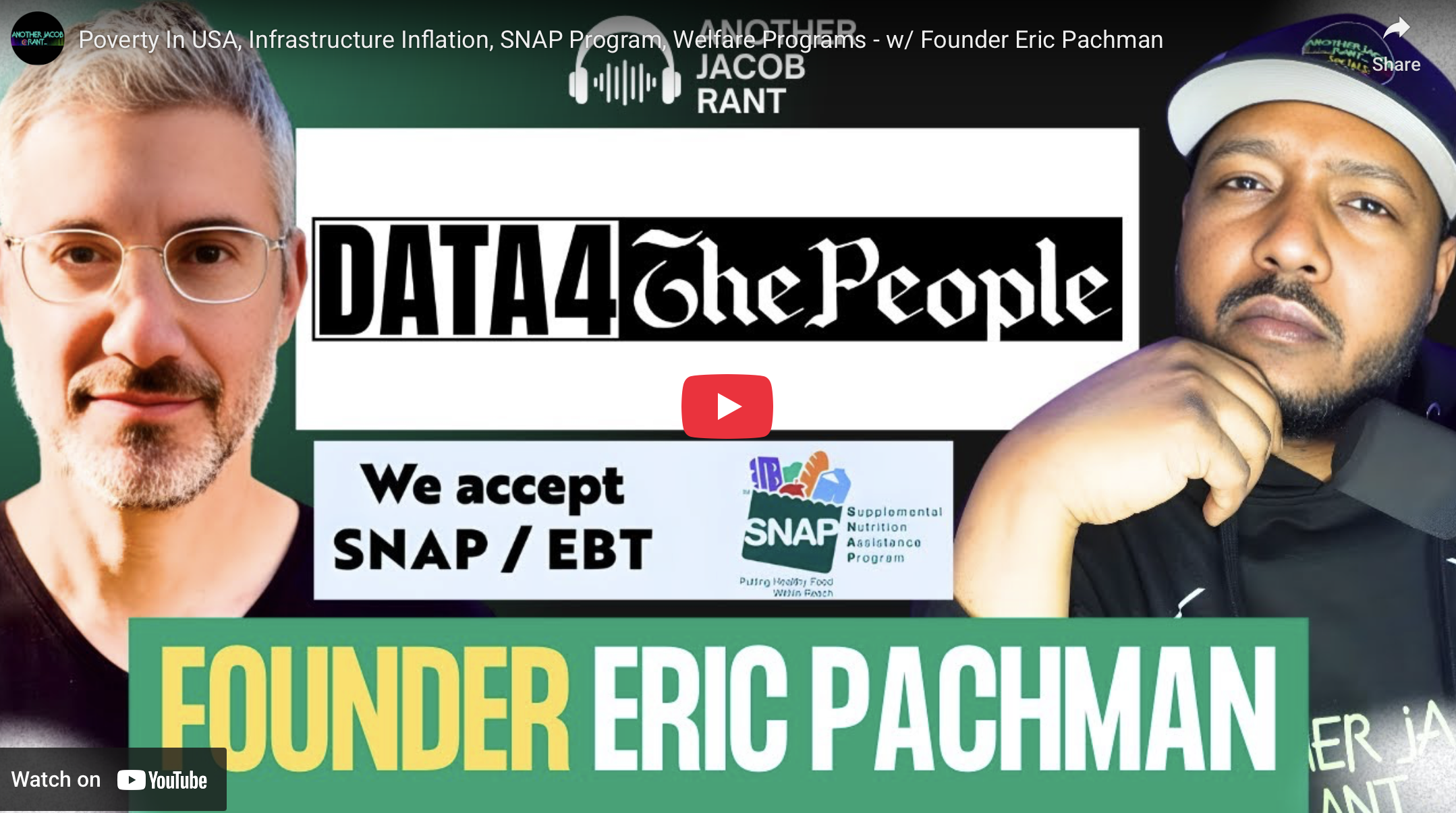 Podcast: Data 4 The People + Another Jacob Rant
