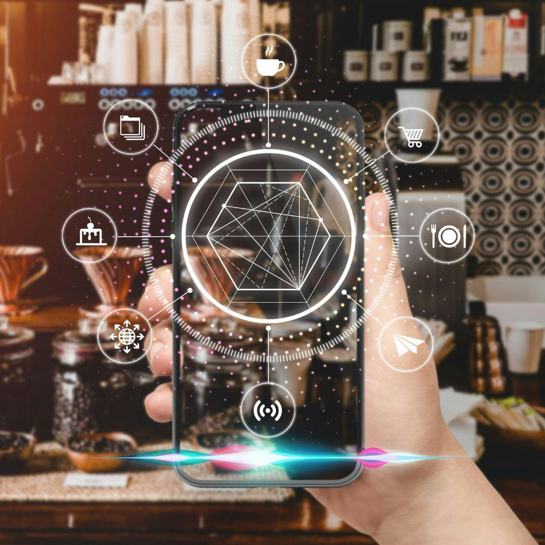 machine learning illustration smartphone