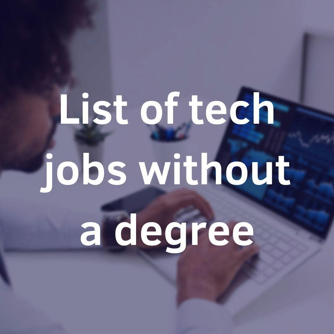 tech jobs without degree