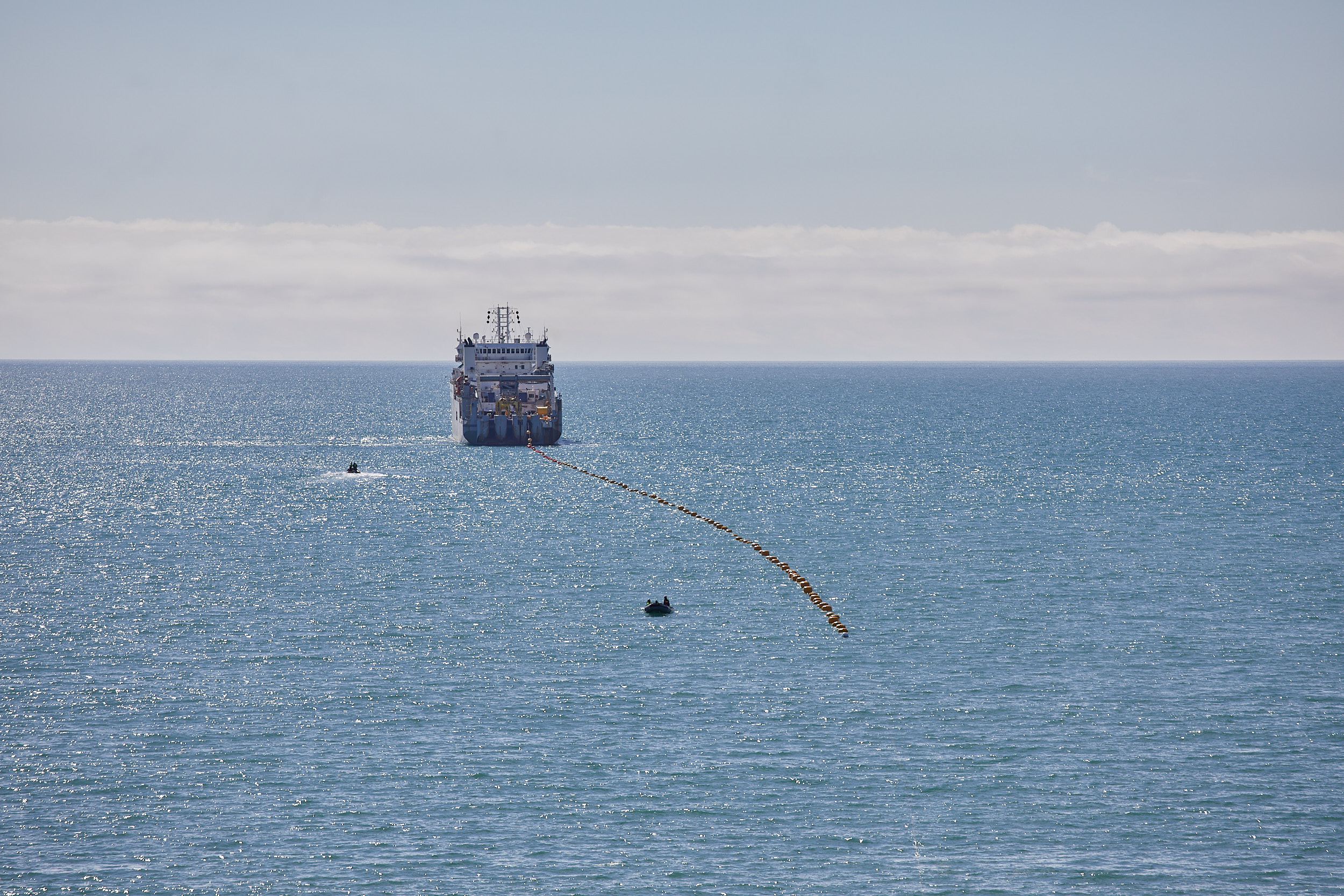 Ship laying the FARICE IRIS cable to Ireland