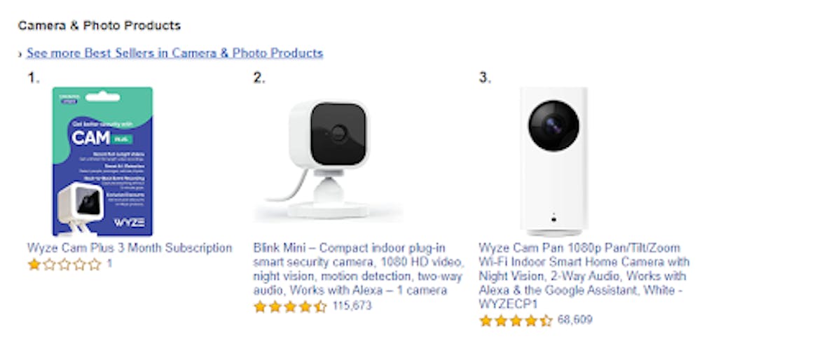 Amazon Product Selection
