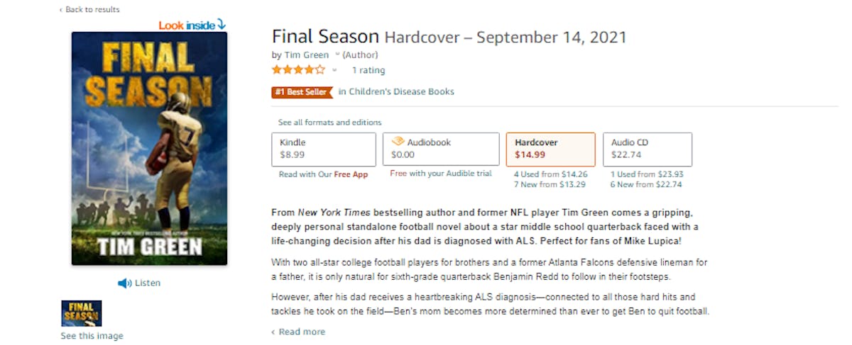 Amazon Product Search Subject Genre
