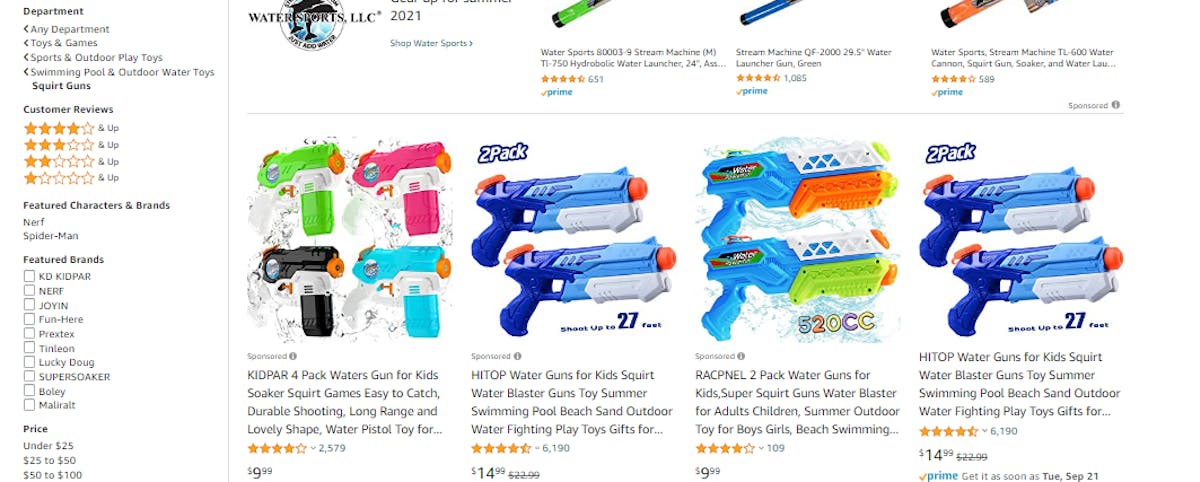 Amazon Product Search Department