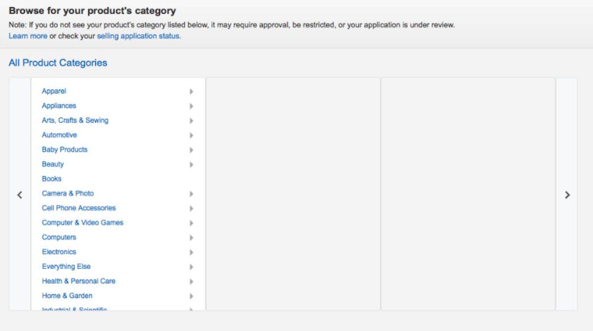 Amazon seller central account