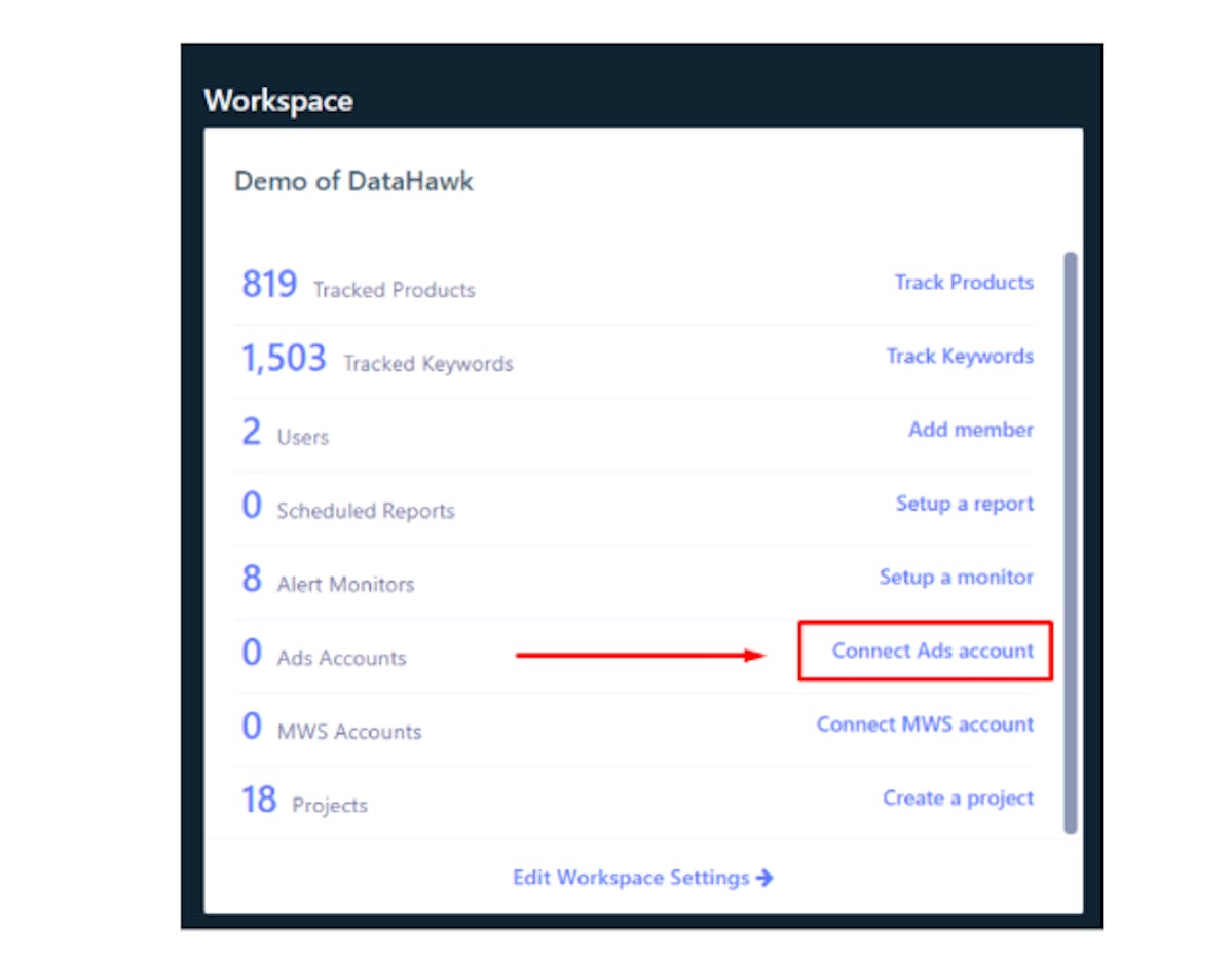 DataHawk Ads Dashboard