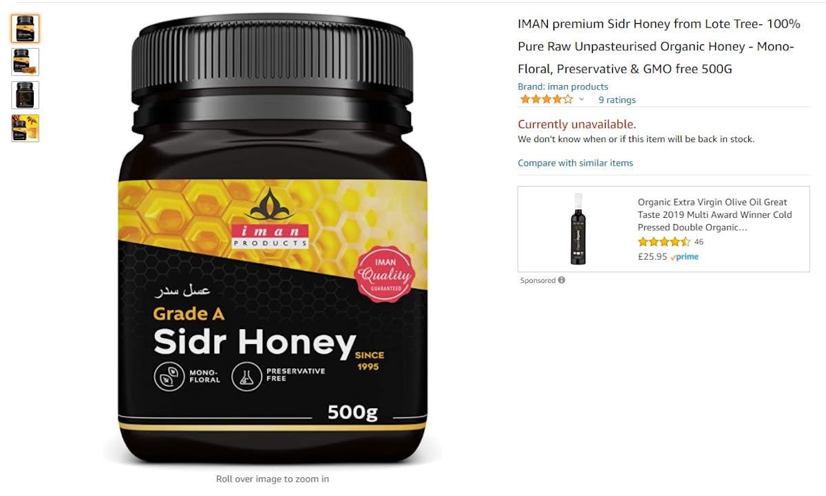 Amazon Best Seller Analysis: Honey