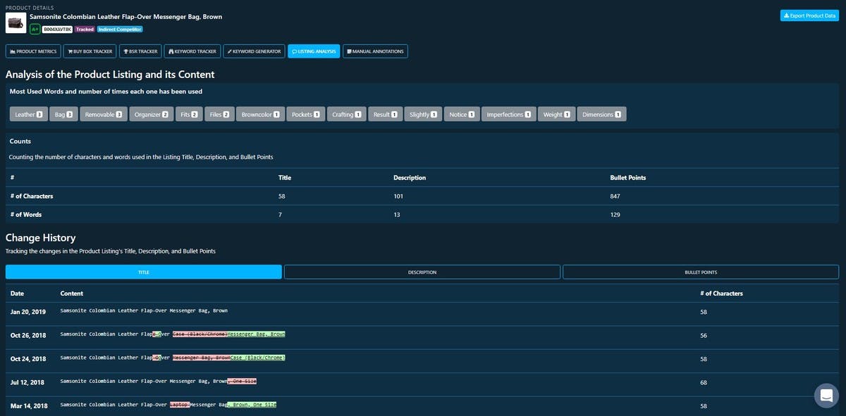 Keyword Rank Tracker for Amazon