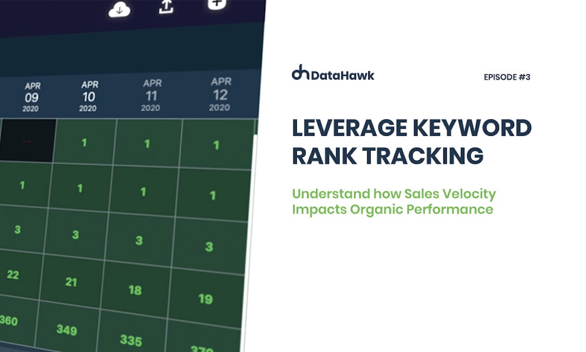 Amazon Keyword Rank Tracking to Understand how Sales Velocity Impacts Organic Performance