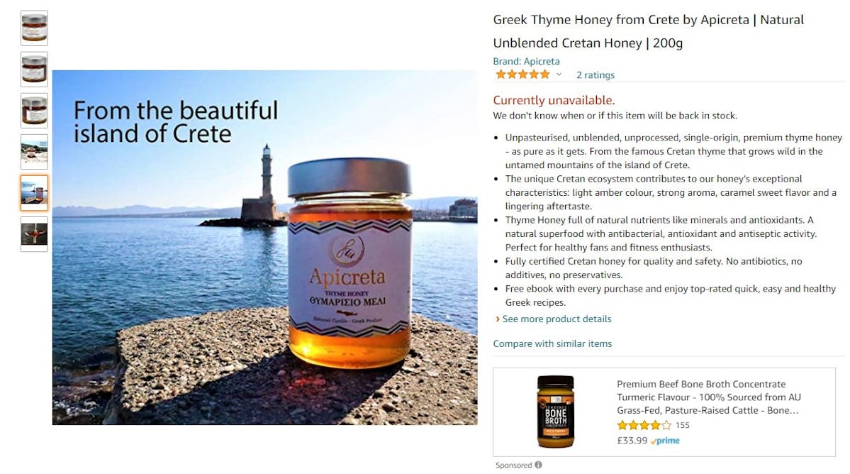 Amazon Best Seller Analysis: Honey