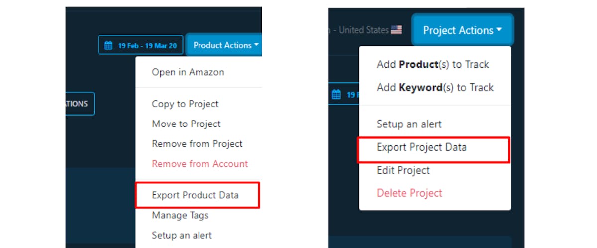Amazon product listings