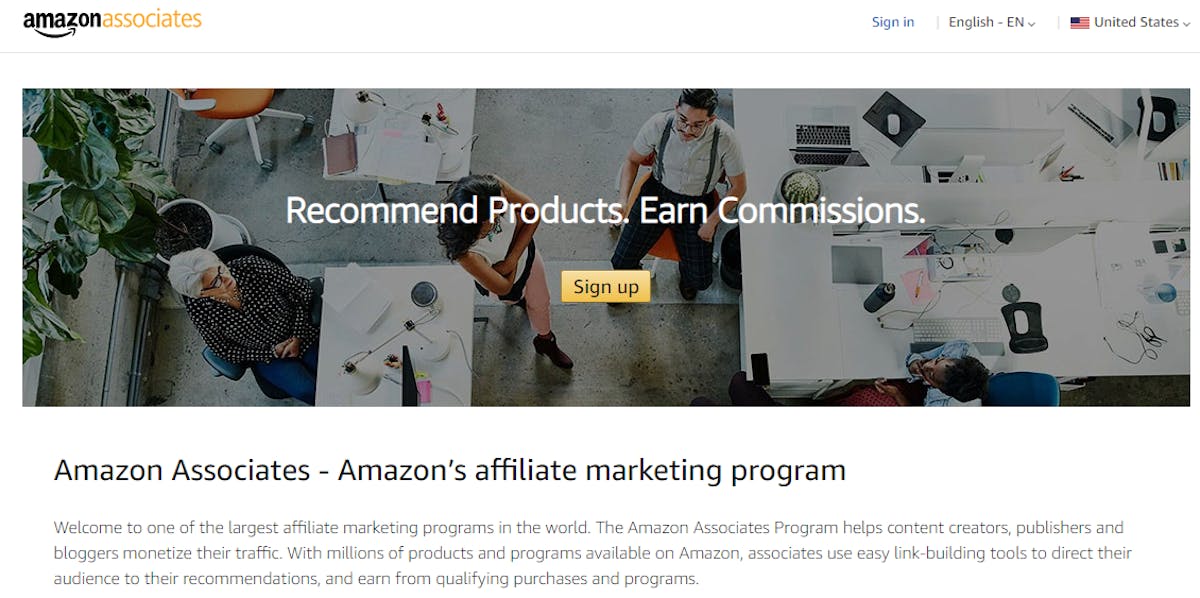 Amazon Affiliate and Influencer Program