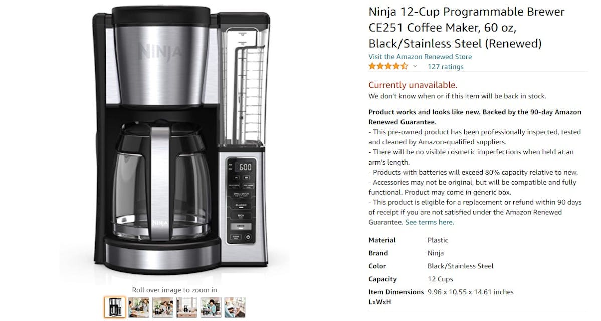 Amazon Best seller analysis: Coffee Maker