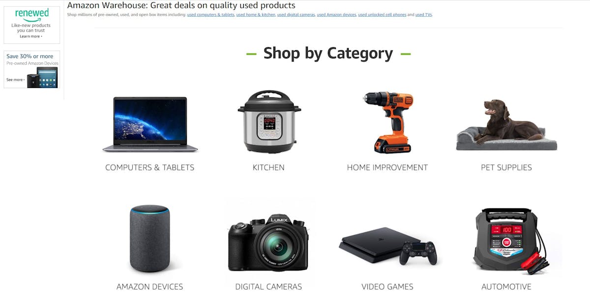 Amazon Warehouse Deals
