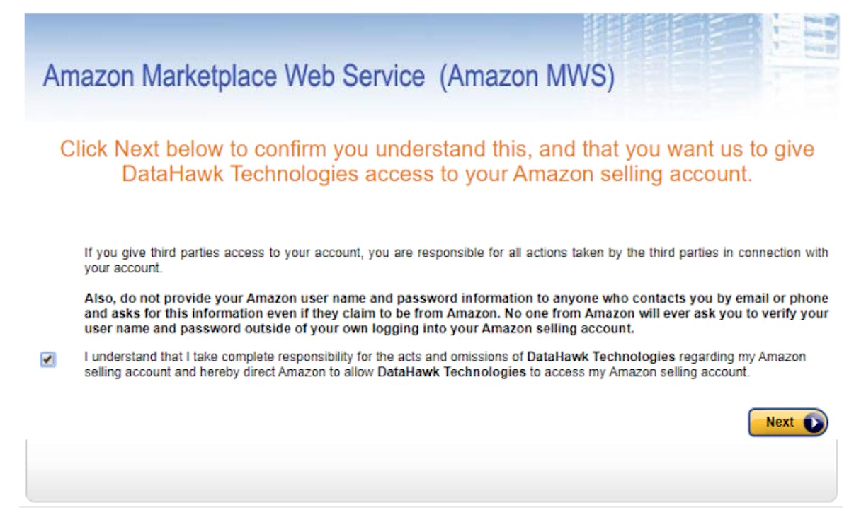 Amazon MWS Form