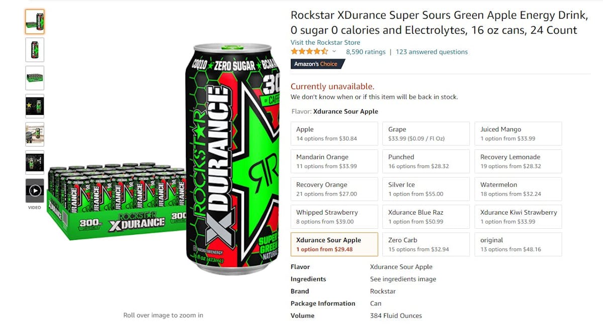 Amazon Best Seller Analysis: Energy Drinks