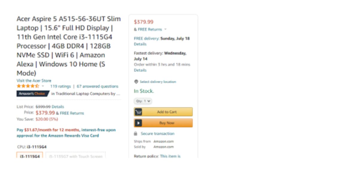 Amazon Featured Offer