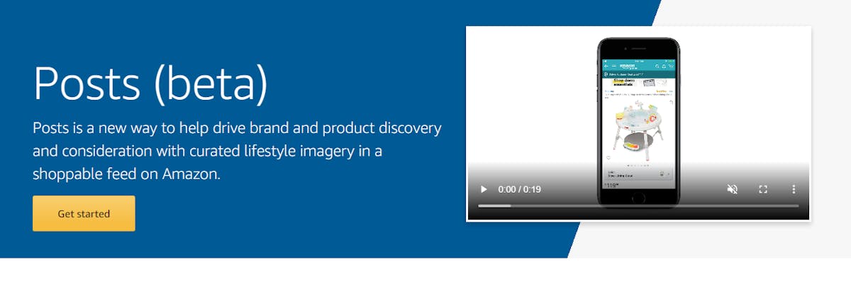 Amazon Posts drives Brand and product Discovery