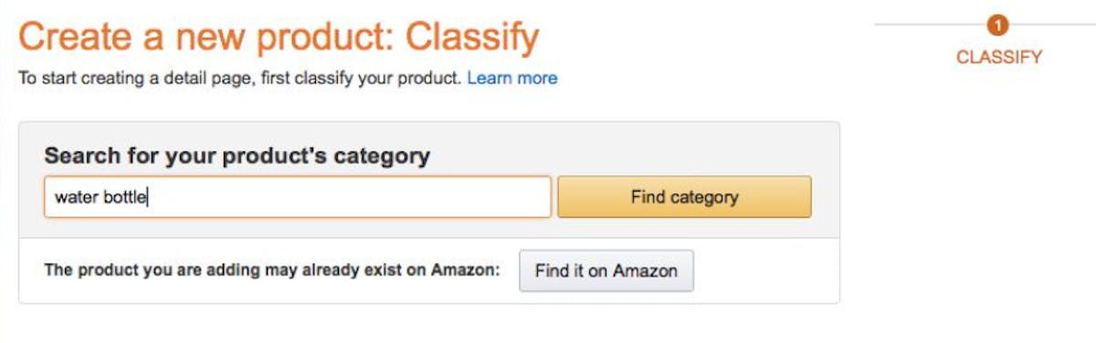 Amazon seller central account