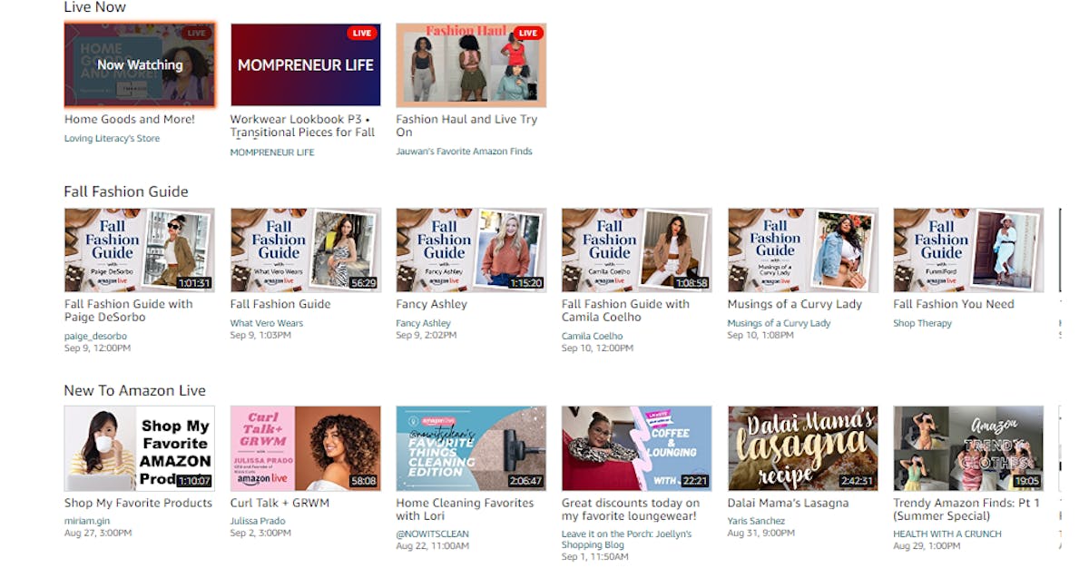 Amazon Live