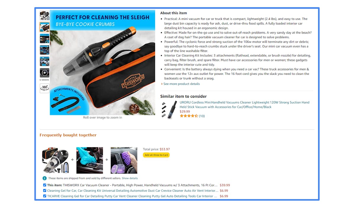 How to set up Amazon frequently bought together tool