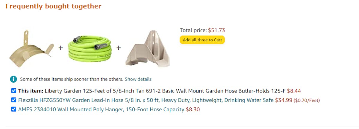 Amazon Frequently Bought together section