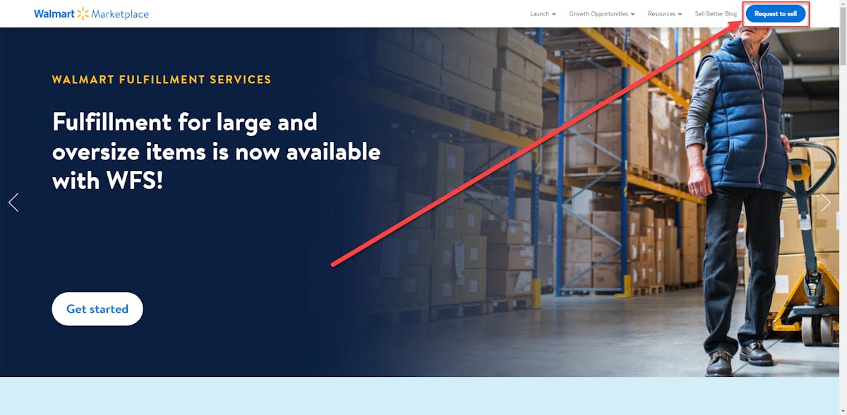 Application for selling on Walmart Marketplace