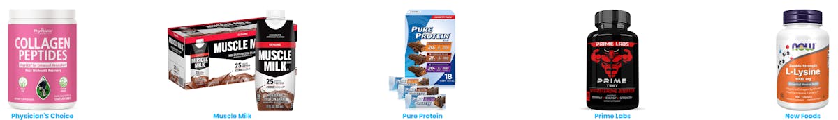 Top 5 Products in the Sports Nutrition Category