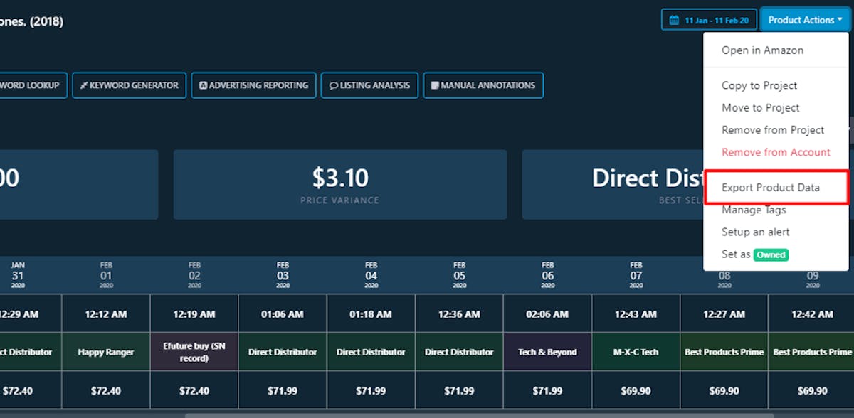 Buy Box Competitive Dynamics with DataHawk Buy Box Tracker
