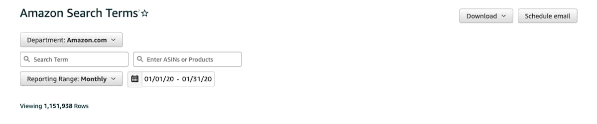 Amazon Search Terms