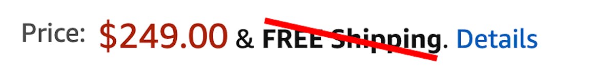 Amazon Free Shipping over DataHawk