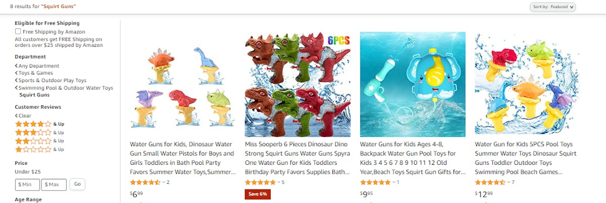 Amazon Product Search by Interest