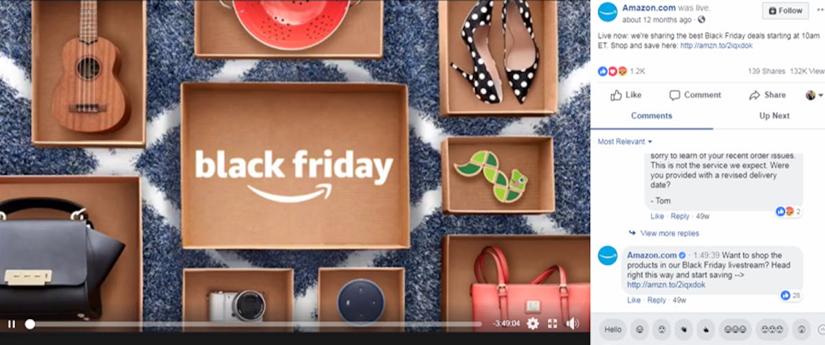 Using social media to promote Black Friday deals
