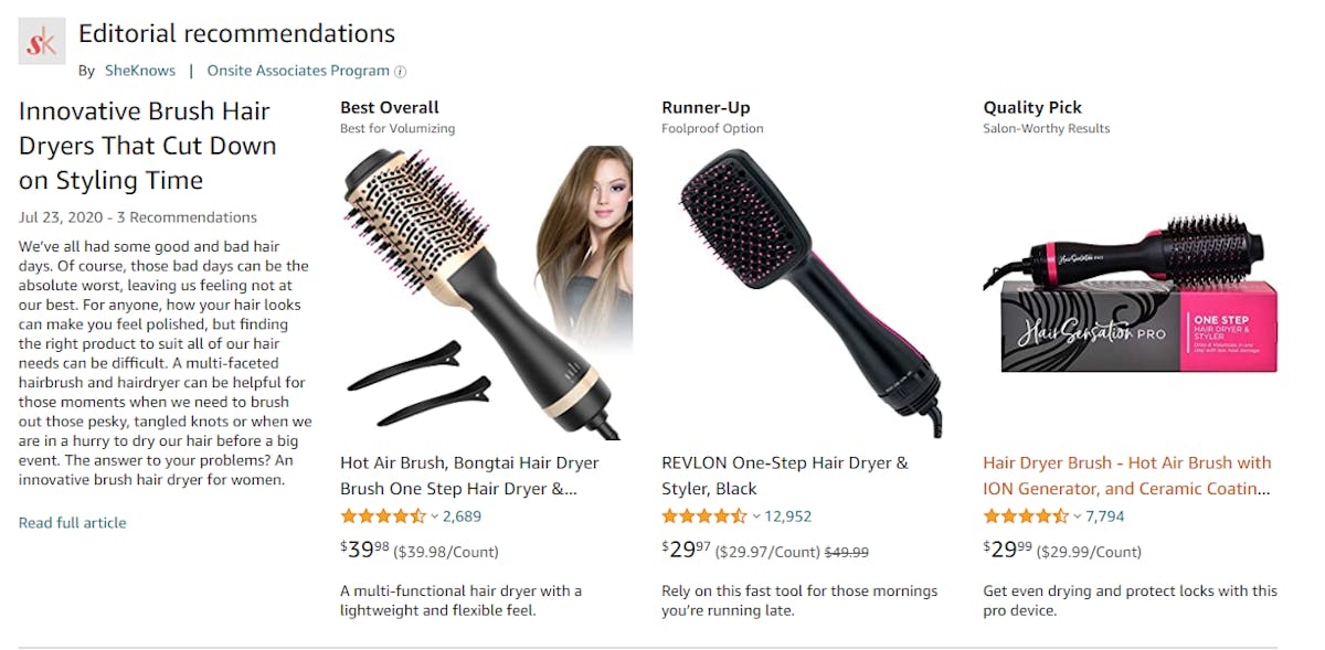 Sellers Guide to Amazon Editorial Recommendations