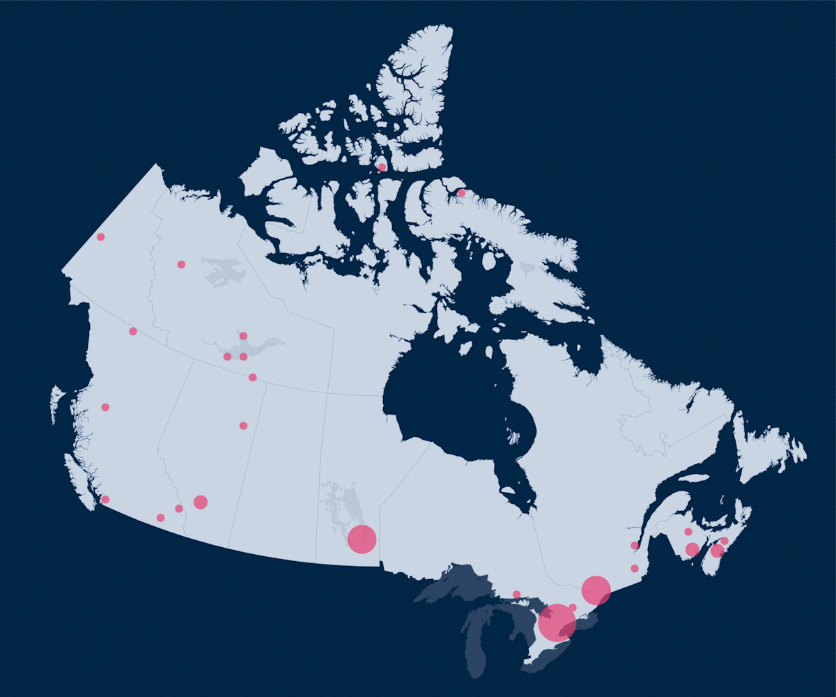 Participants came from across Canada.