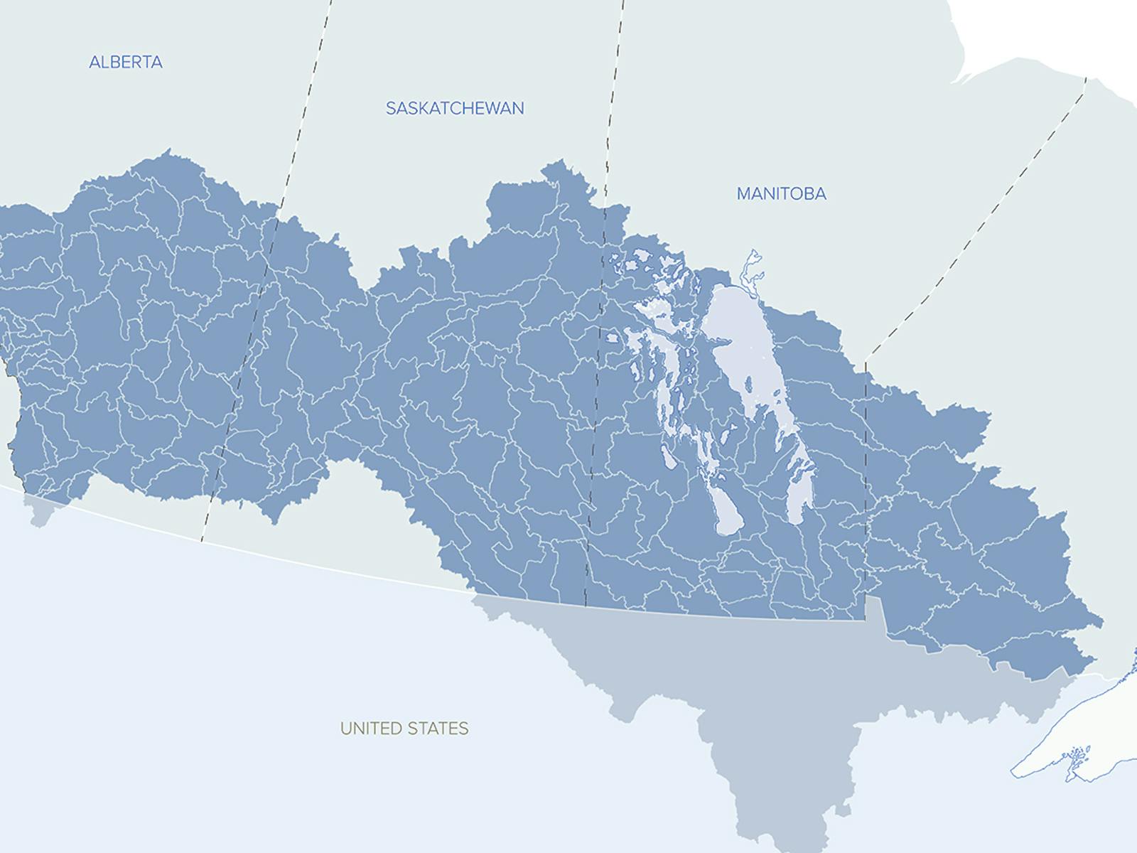 lake winnipeg basin and sub basins