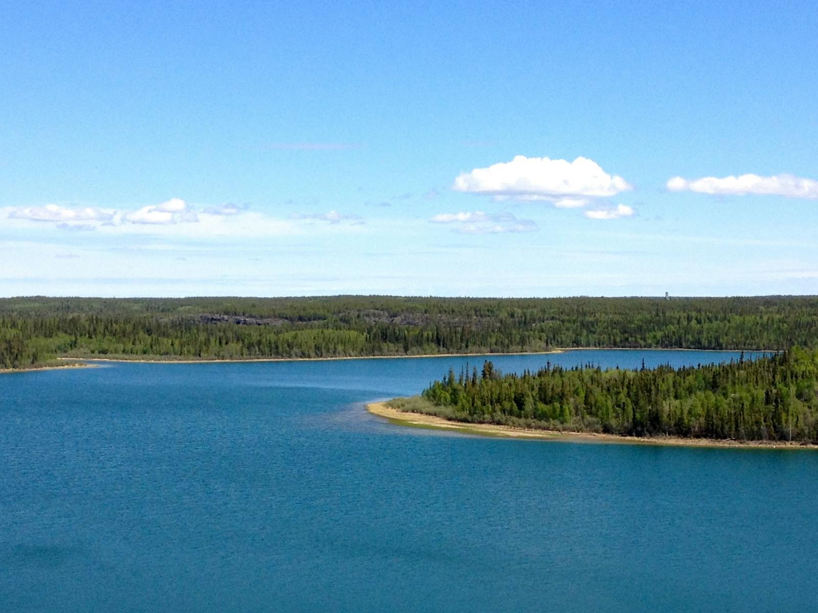 Lake shot from the air