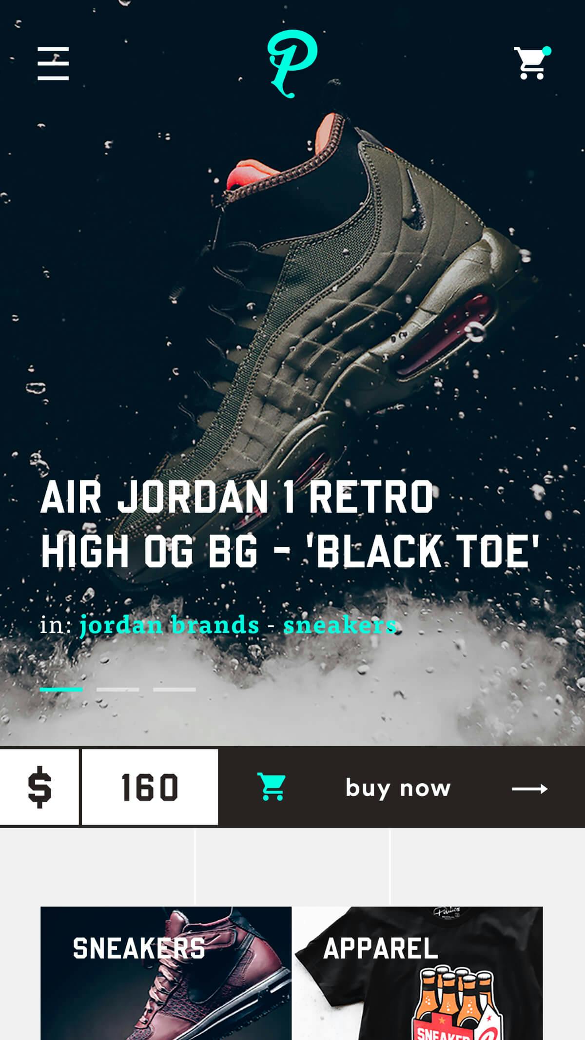mobile homepage design