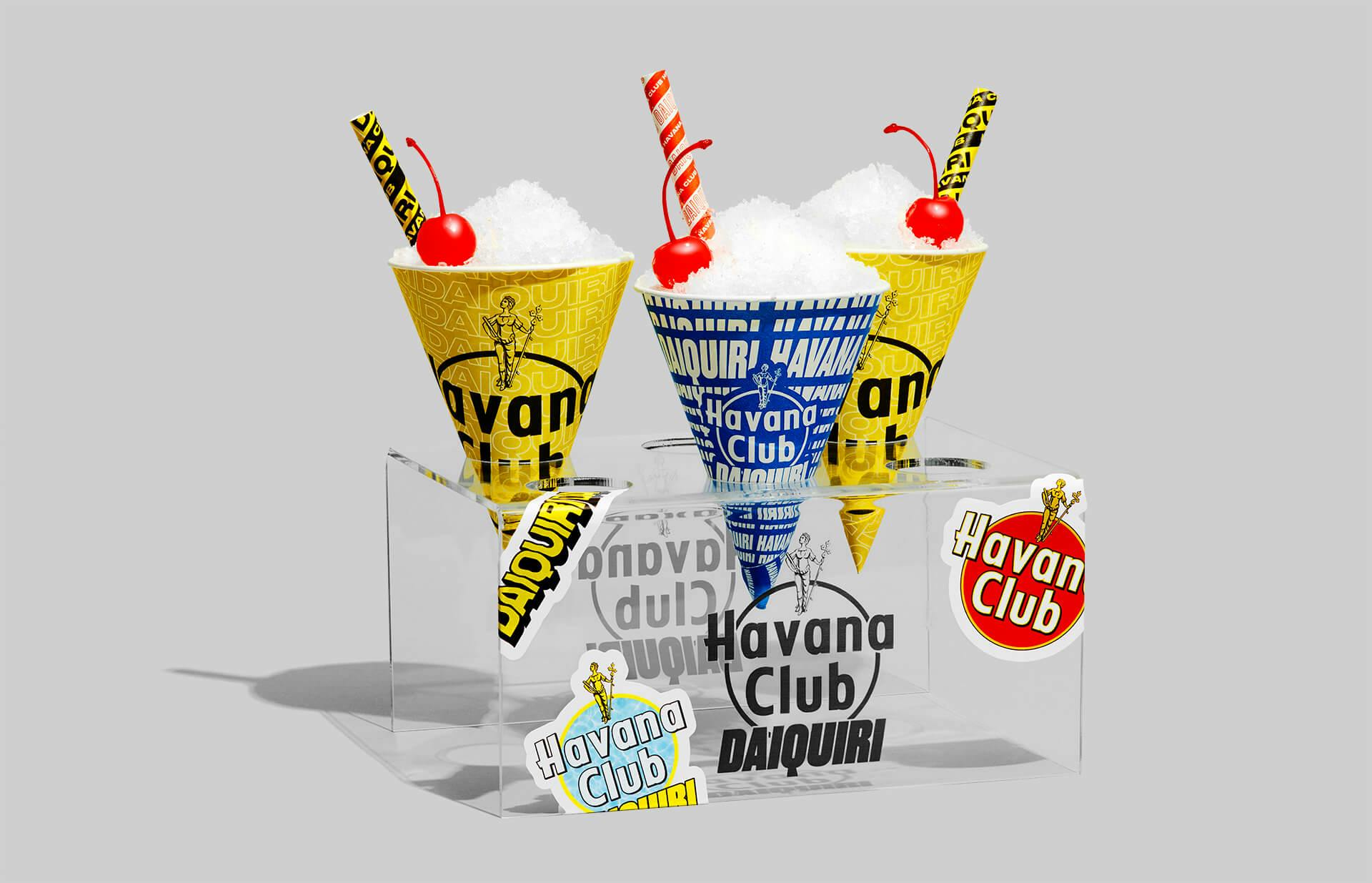 Daiquiri Days cones and cones holder with graphic stickers