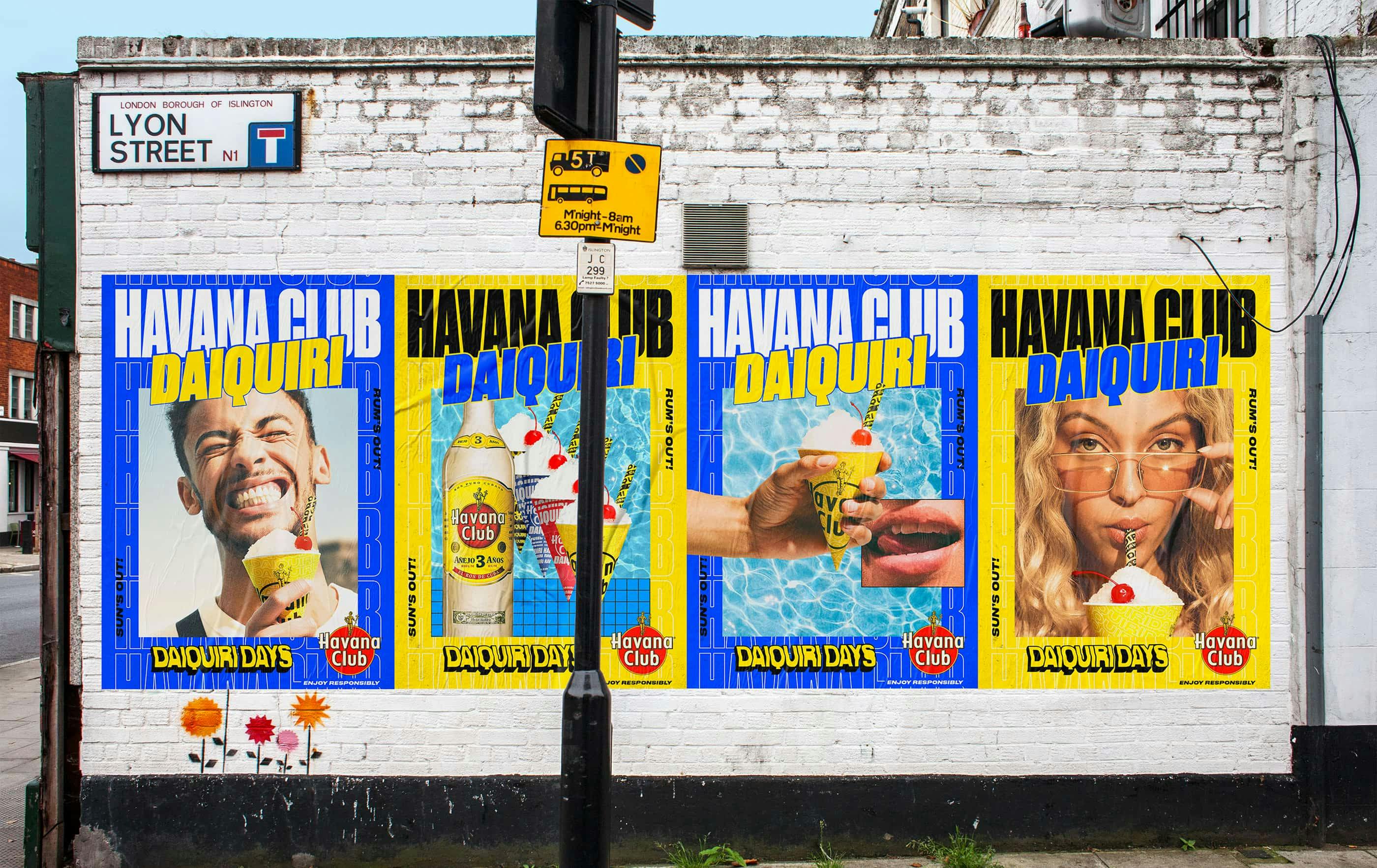Daiquiri Days OOH campaign flyposters