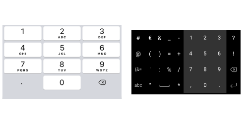 numeric keyboard on react native