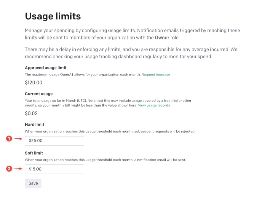 open ai usage limits