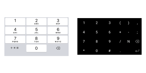 phone-pad keyboard on React Native