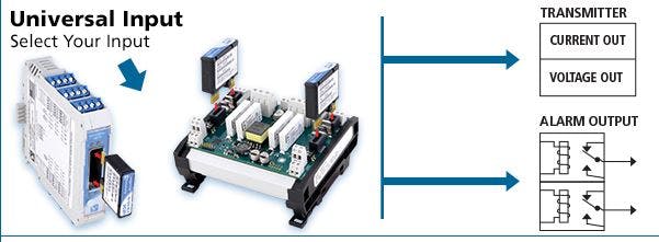 Acromag - Universal Transmitters Offer Dual Relay Output Alarms for Significant Cost Savings