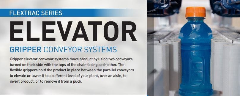 QC Conveyors - Gripper elevator and how do adjustable guides work around curves?