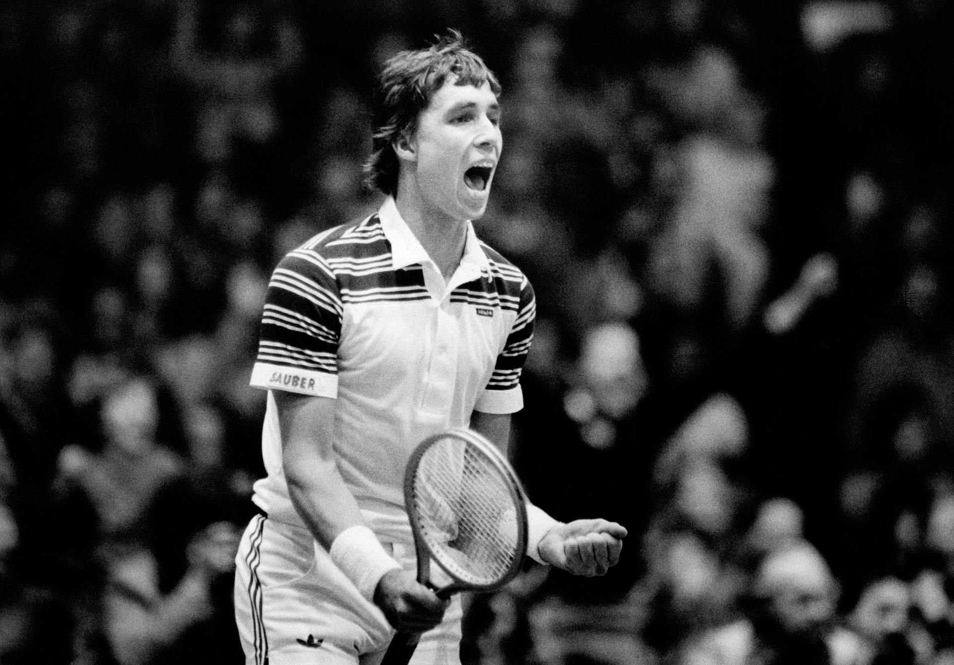 Ivan Lendl en la final de la Davis Cup de 1980