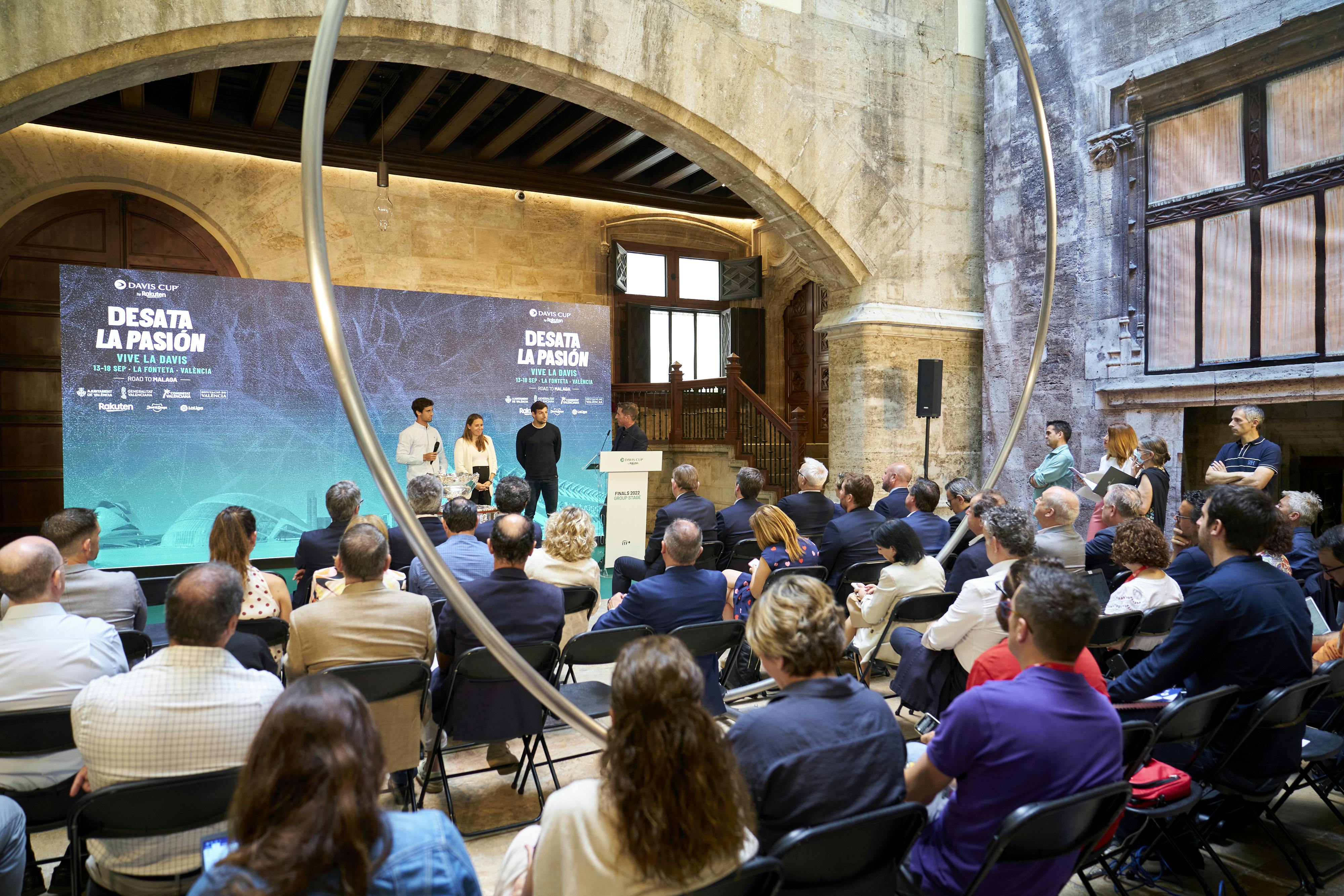 Presentación de la Fase de Grupos de las Davis Cup by Rakuten Finals 2022 en Valencia