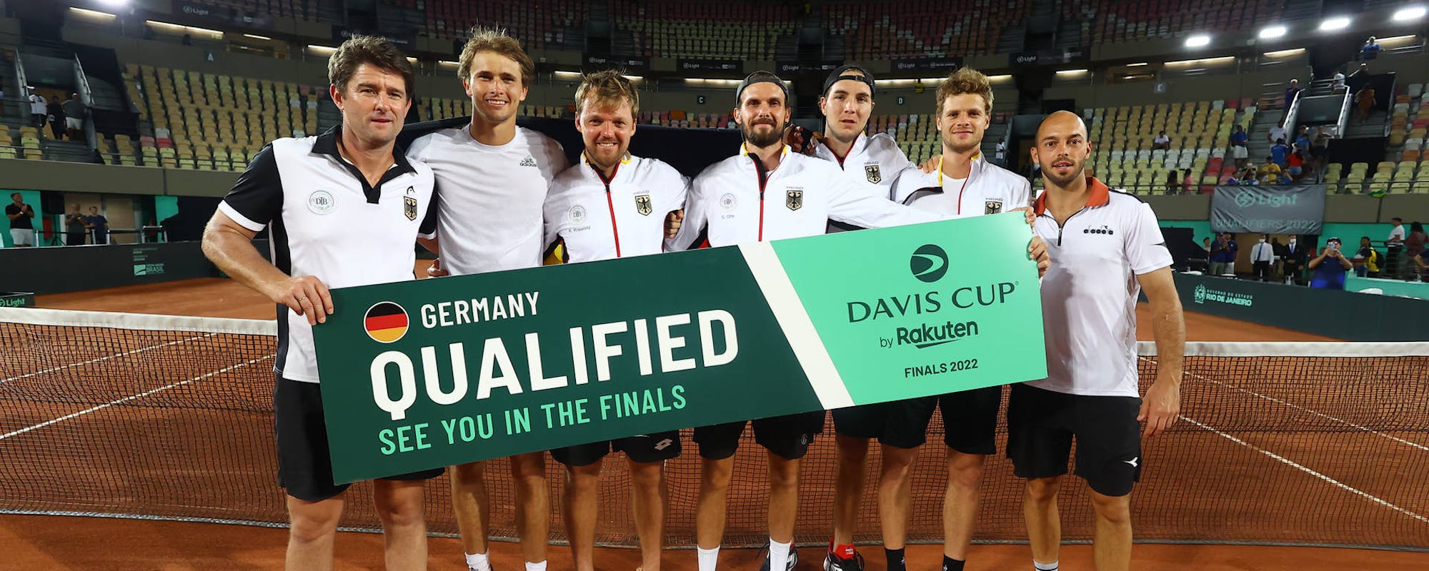 Germany following their 2022 Qualifier victory over Brazil