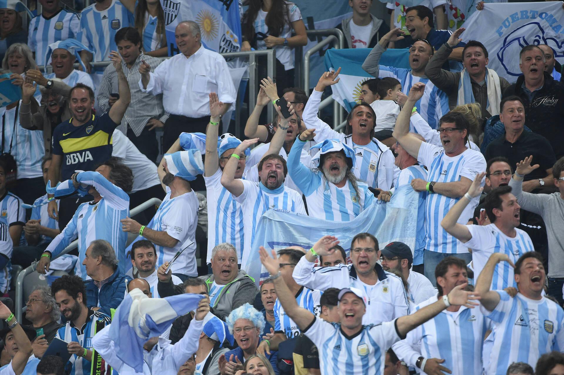 Fans argentinos en la final de 2016